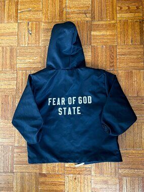 Fear of God Essentials Kids Jacket – “Fear of God State” (Size 8)